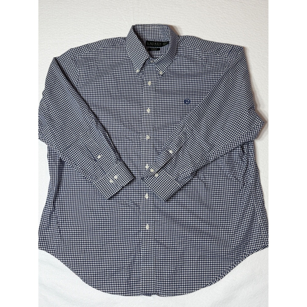 Lauren Ralph Lauren Classic Fit Non Iron Button Down Shirt Mens 17 1/2 32/33